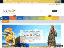 Tablet Screenshot of modeincoton.com